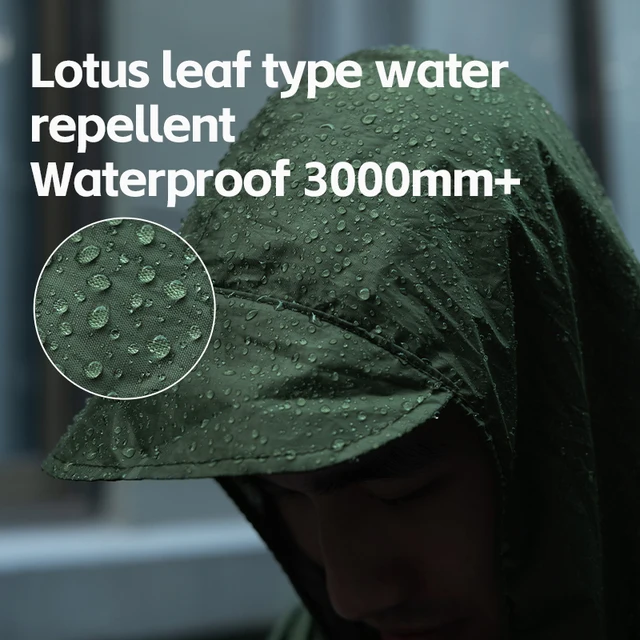 Qunature 3-in-1 Waterproof Raincoat 4