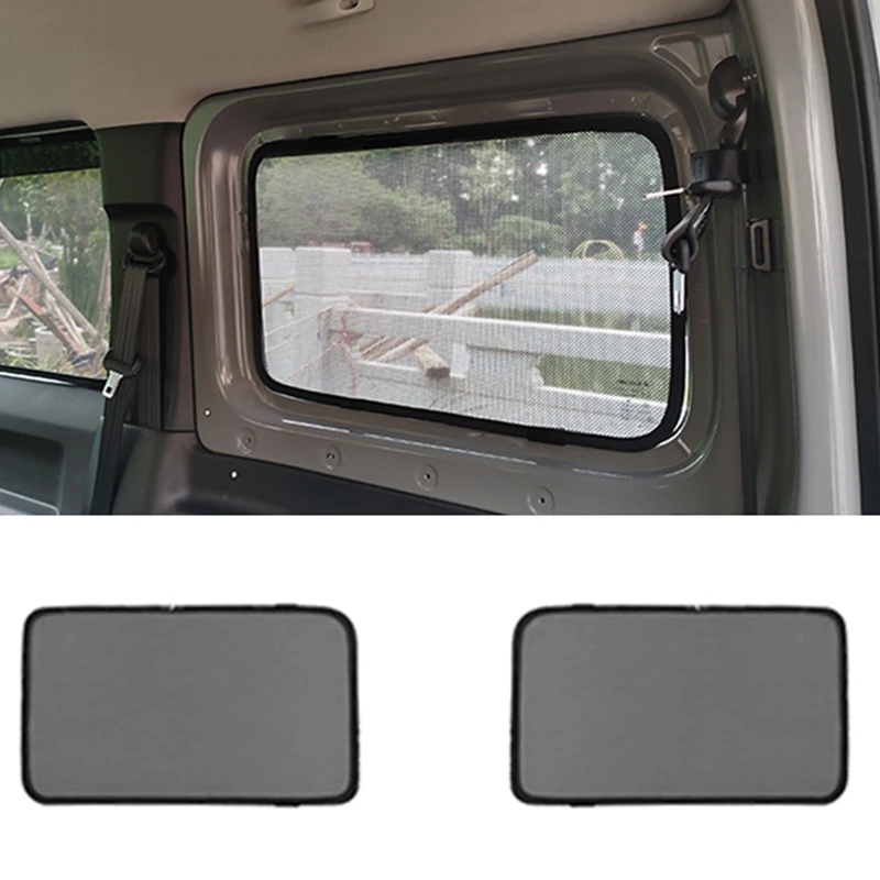 

Солнцезащитный козырек для заднего стекла, для Suzuki Jimny JB64 JB74 2019 2020, внутренняя сетчатая марлевая занавеска с защитой от насекомых
