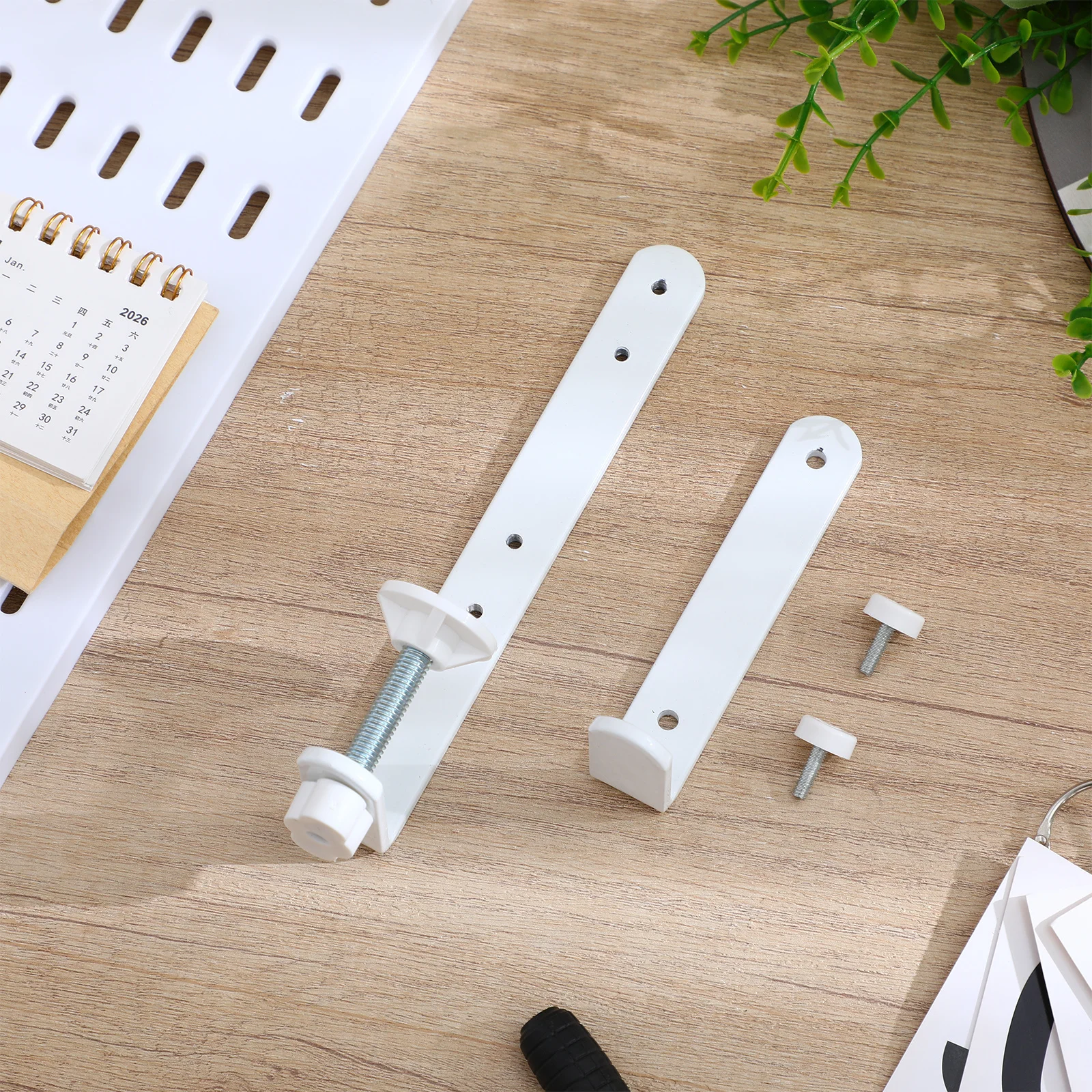 Sturdy Metal Wall Mount Shelf Bracket for Desktop Storage and Organization