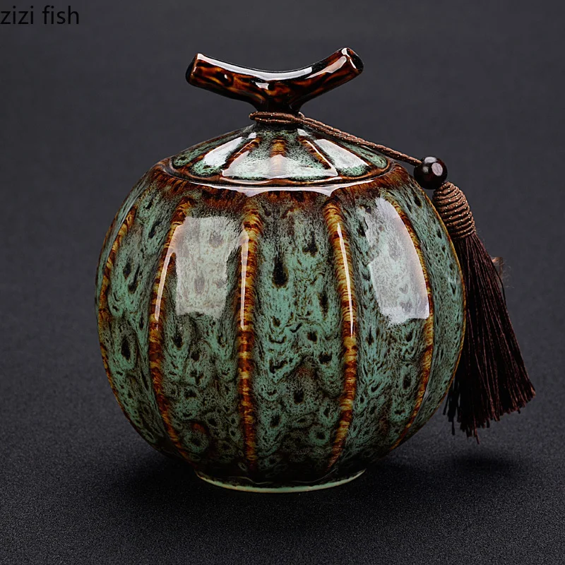470ml Ceramic Sealed Jar / Household Japanese Teapot / Portable Storage Tank Ceramic Jar Tea Container Tea Box,tea canister,ceramic storage jar,airtight container