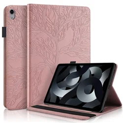 Tree Embossed Stand Tablet Cover - iPad 10th Gen (Rose gold)