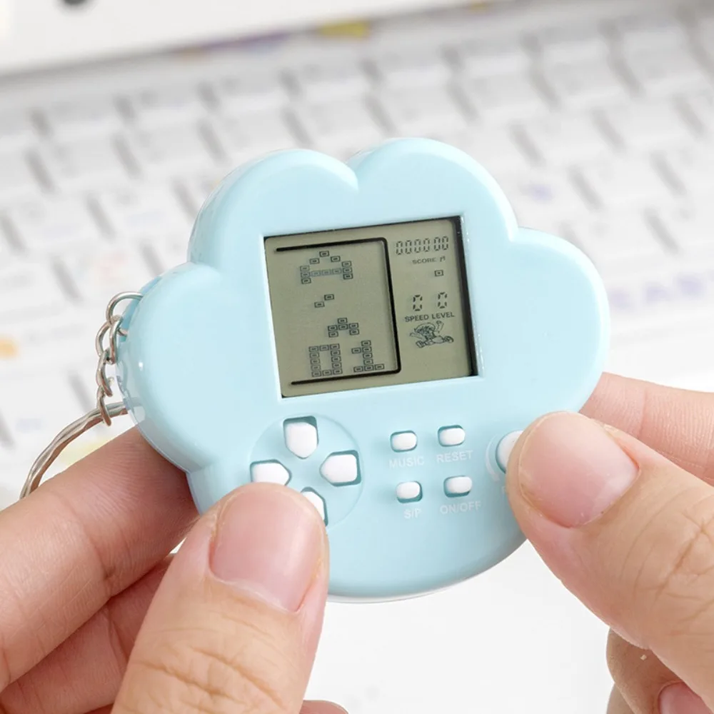 NostalgicTamagotchi 가상 전자 애완동물 열쇠고리, 미니 사이버 디지털 동물 게임기, 어린이를 위한 휴대용 귀여운 장난감 선물