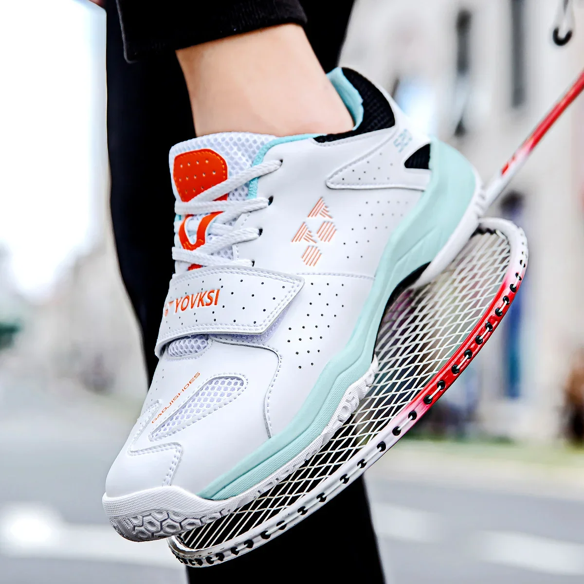 Men's Badminton Shoes Unisex Tennis Shoes Breathable Fashion Athleisure Lace-up EVA Non-Slip Wear-resistant badminton shoes