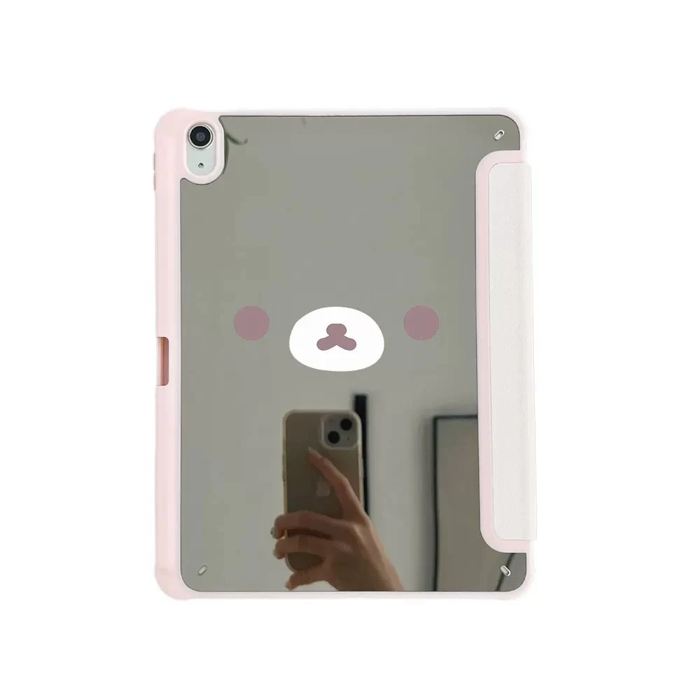 Adorable Bear Kawaii Mirror Tablet Case Cover