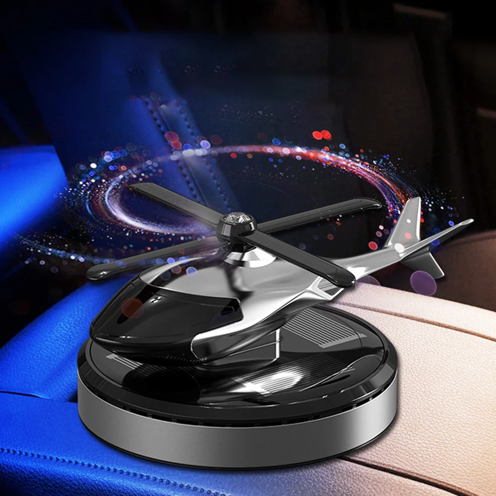 Car perfume car aromatherapy car deodorant lasting fragrance light fragrance solar helicopter decoration air freshener inter