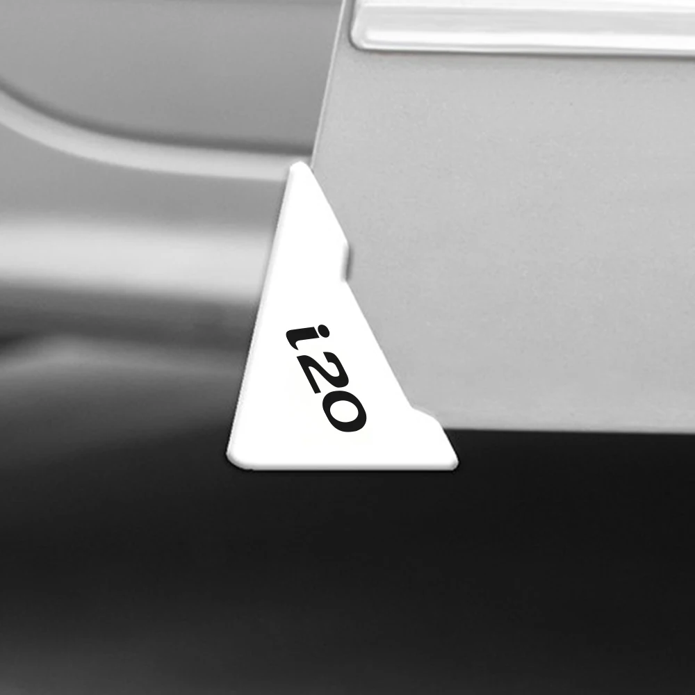 2PCS Car Front Door Corner Protective Cover Bumper Hyundai I20 Sportz Elite Asta 2015 IB N Line Usata Auto Accessories car door corner cover car bumper trim