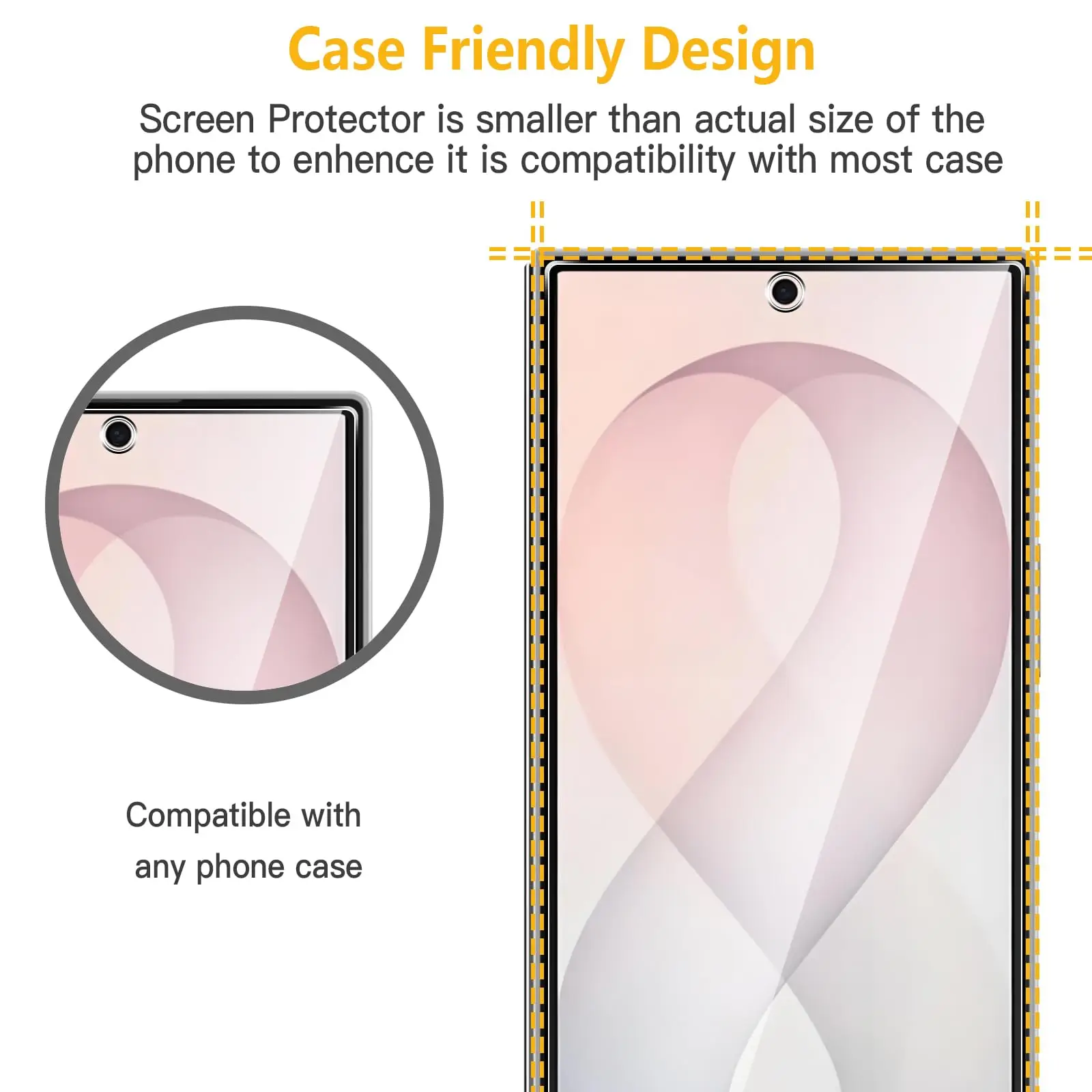 Premium Tempered Glass Screen Protector - 6.5 Ultra Clear, Anti-Scratch, Case Friendly