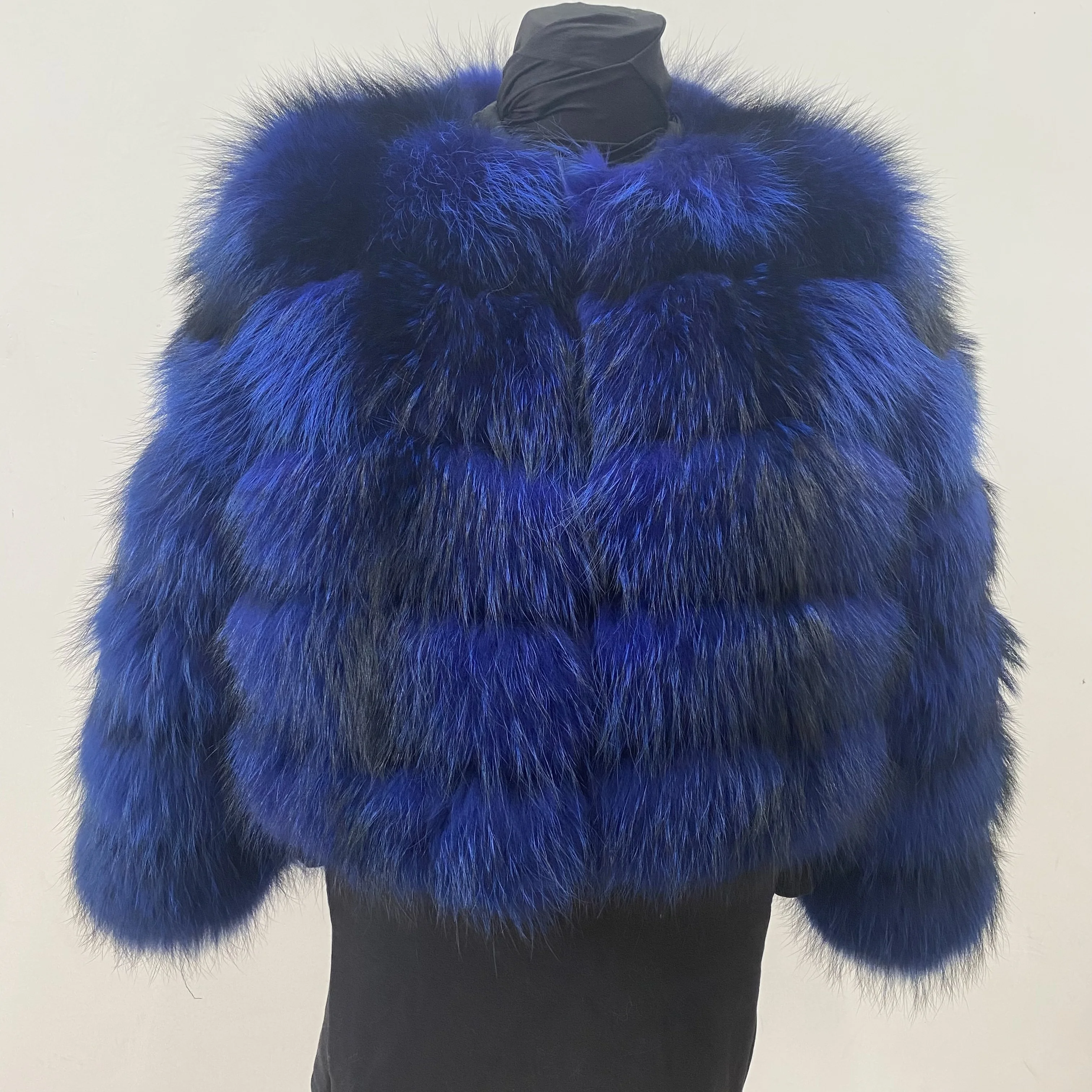 Women's Fur Coat - Winter Women's Warm Natural Raccoon Fur Coat - Fashionable Luxury Mainstream Brand Genuine Leather Coat