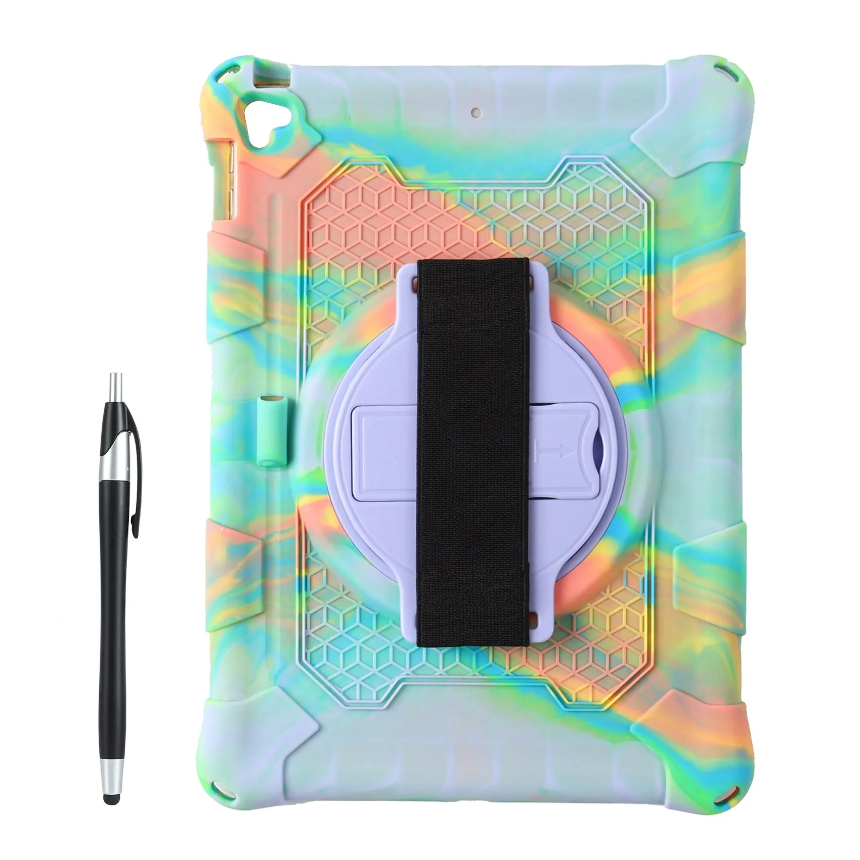 Custodia Per Tablet Per Ipad 10.2 2020 2019 Ipad Air 10.5 2019 Ipad Pro 10.5 2017 Custodia Antigoccia Supporto Per Tablet Con Penna (D)