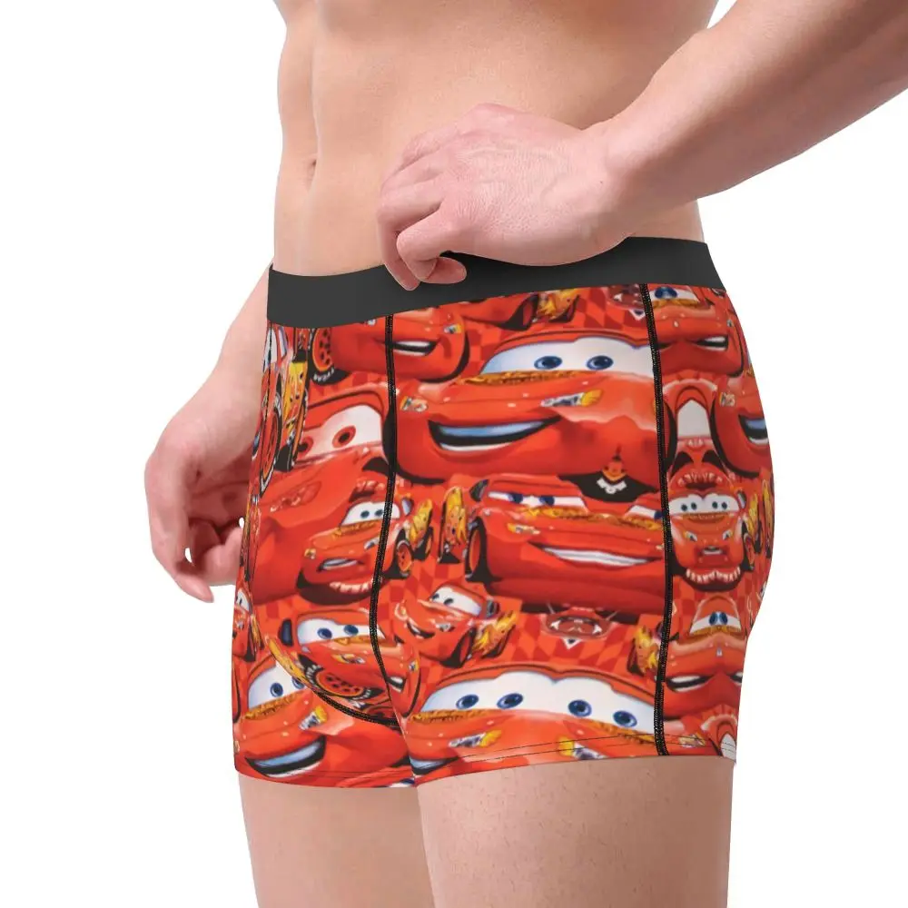 Custom Lightning McQueen Car Collage Boxers Shorts Men's Briefs Underwear Cool Underpants