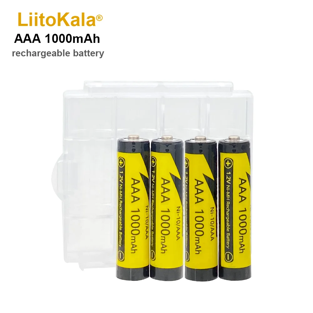 

4-30PCS LiitoKala Ni-10/AAA 1.2V 1000mAh Ni-MH Rechargeable Battery for Camera Flashlight Toys Shaver Pre-charged High Capacity