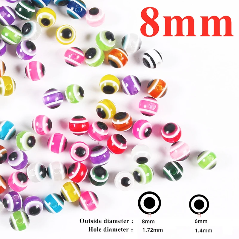 100Pcs Fish Eye 8mm