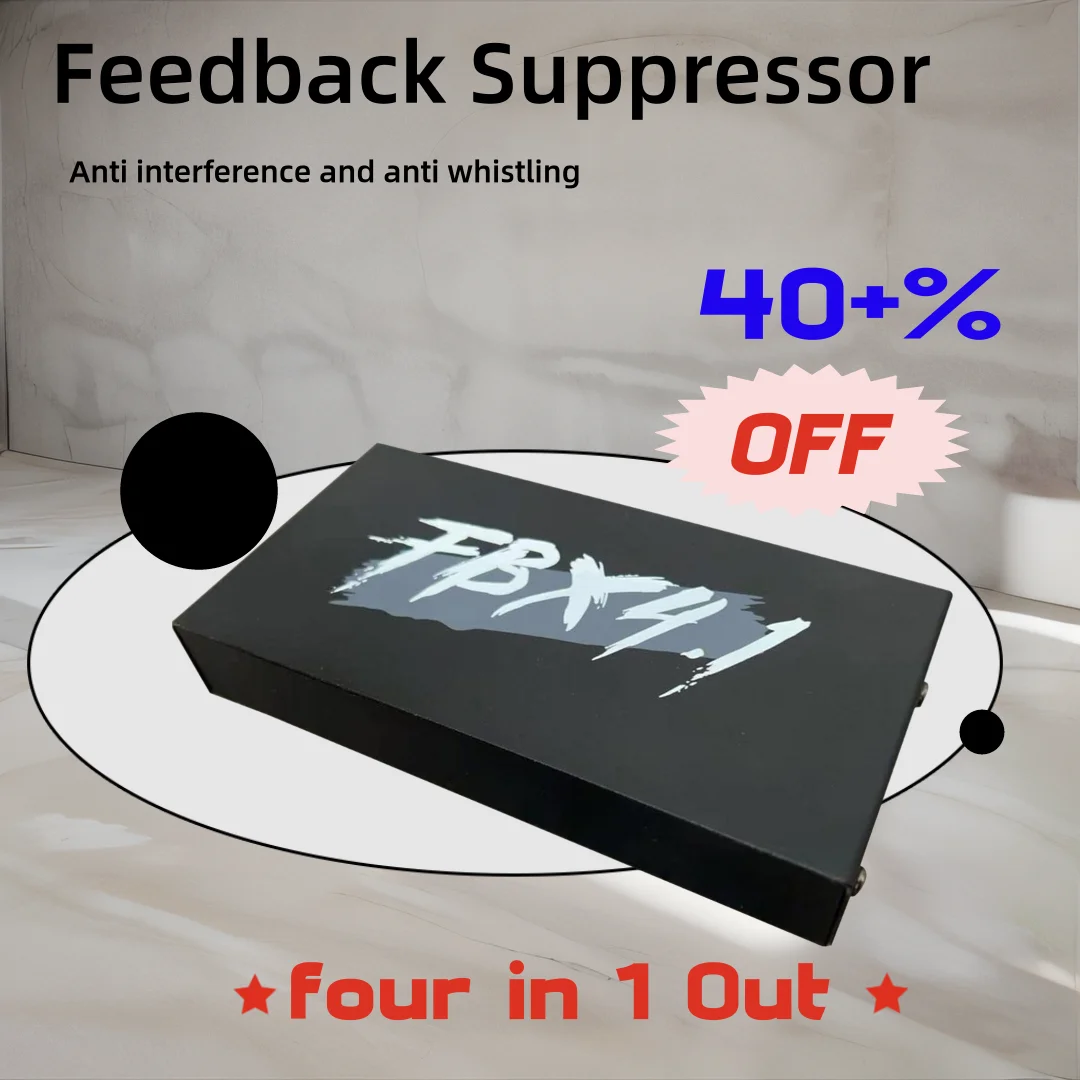 Fbx4.1 Feedback Suppressor 4 Channel Multifunctional Accessories High Performance Processor for Meeting Stage KTV Party Home