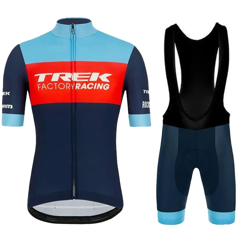 Men's Cycling Outfit Set TREK Pants Gel Clothing Bib Mtb Mountain Bycicle Man Suit Shorts Uniform Sportswear Jersey Road Bike 2
