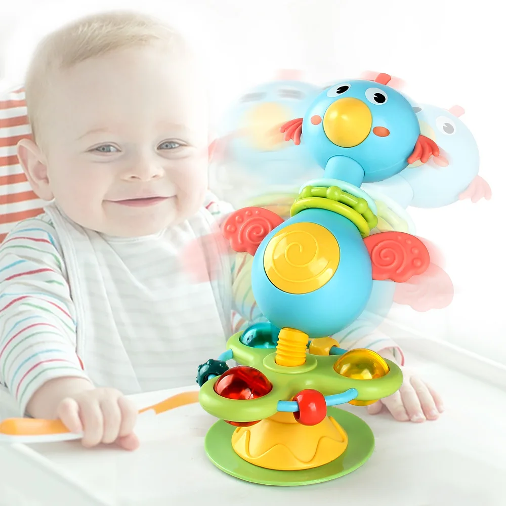Baby cartoon soothing ringing toy fun sound effects nursery rhyme baby dining table suction cup puzzle early education toy 2