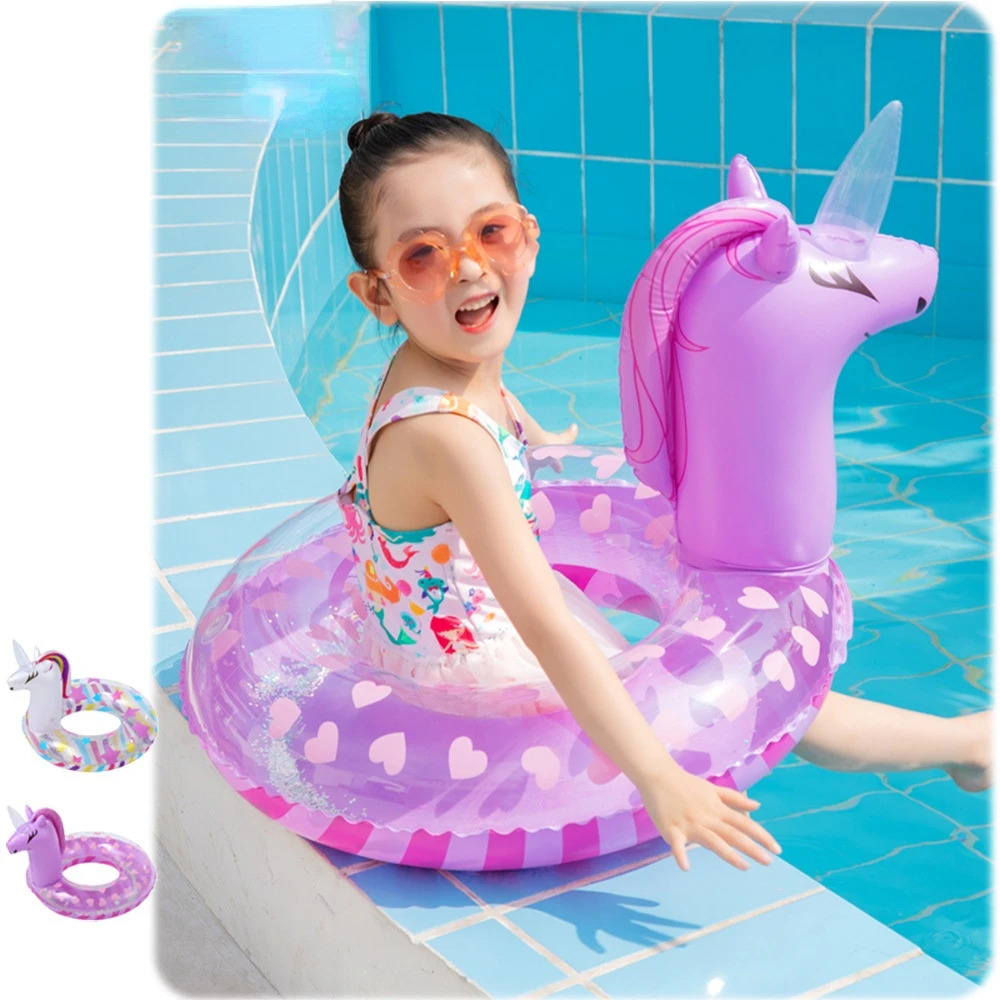 New Unicorn Flamingo Inflatable Swimming Circle Pool Float Baby Swimming Ring Water Seat Summer Party Pool Toys for Kids flamingo игрушка для попугая floshy ring