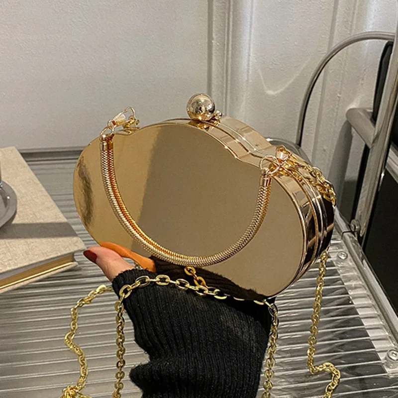 

Дизайнерский Женский Золотой клатч в форме облака, Дамские кошельки и сумочки, акриловая коробка, сумки через плечо с цепочкой для девушек