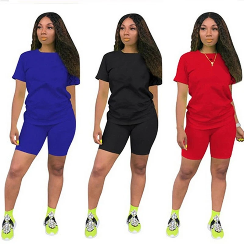 2023 New Trending Ladies Fashion Jogging Suit Casual Sportswear High Quality Summer Tees and Shorts 2 Pcs Set new rapper nf hope tour hoodie jogging pants two piece sweatshirt sweatpants 2023 world tour casual suit for men and women