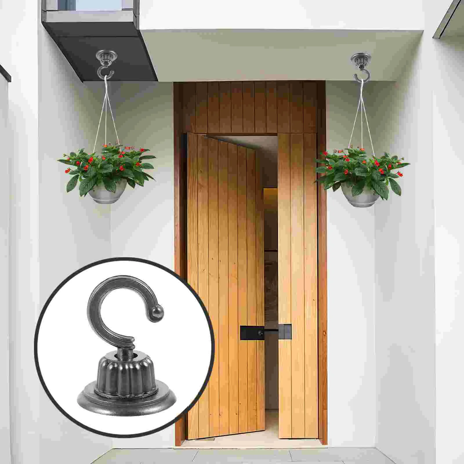 

2pcs Ceiling Hooks Ceiling Mount Hook Metal Ceiling Hook Ceiling Flowerpot Hanging Hook