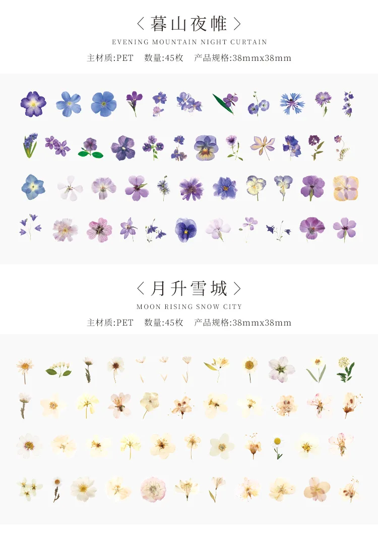Flower Language Kawaii Sticker 5