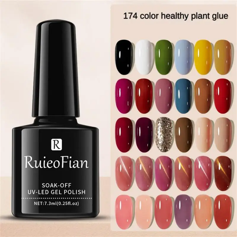 

Nail Polish Semi Permanent Gel 15ml Brown Gel Nail Polish Nail Polish Purple Red Varnish Nail Salon Nail Polish Without Baking