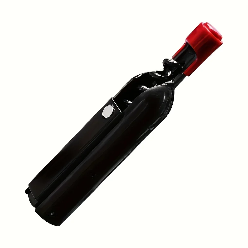 Multi Functional Creative Red Wine Bottle Opener, Portable Beer Bottle Opener, Red Wine Bottle Shape Refrigerator Sticker