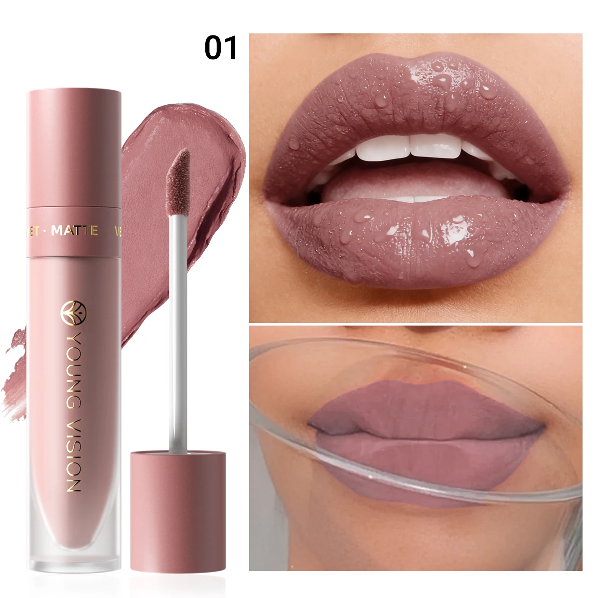Velvet Matte Liquid Lipstick Set - 8 Long-Lasting Shades for Bold & Beautiful Lips