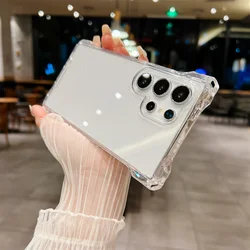 Durable Shockproof Hard Acrylic Transparent Phone Case - Samsung Galaxy A52 (Clear)