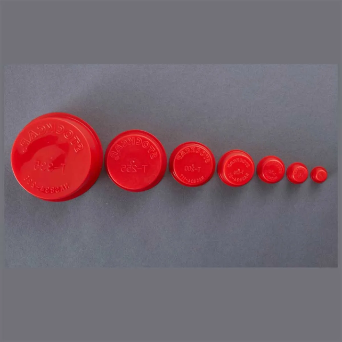 Red Conical Plug/Round Pipe Screw Hole Plug/Internal Threaded Plastic Sleeve Hole Dust Plug