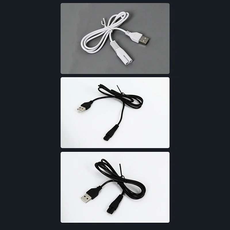 새로운 USB 케이블 충전 라인 구리 홀 5V 손전등 면도기 헤어 클리퍼 와이어 싱글 홀 1.8