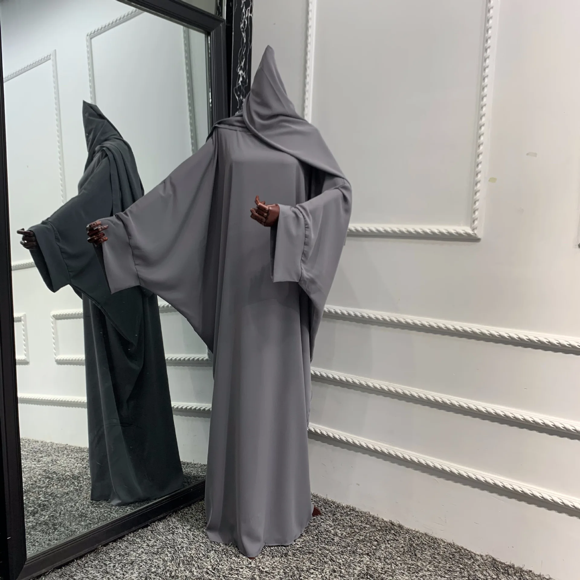 grey with hijab