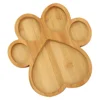 Paw Shaped Cutting Board Print Plates Bamboo Animal Tray Decor Food Platter Multi-function Child 5