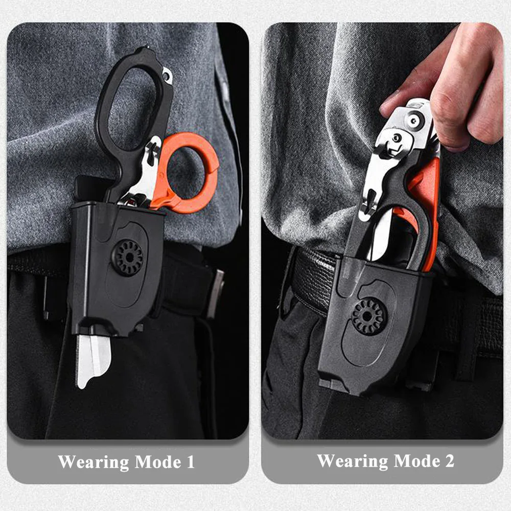 Survival Equipment Trauma Shears Rescue Scissors Tactical First Aid Kit Folding Multitool Paramedic Scissors EDC Hand Tools 5