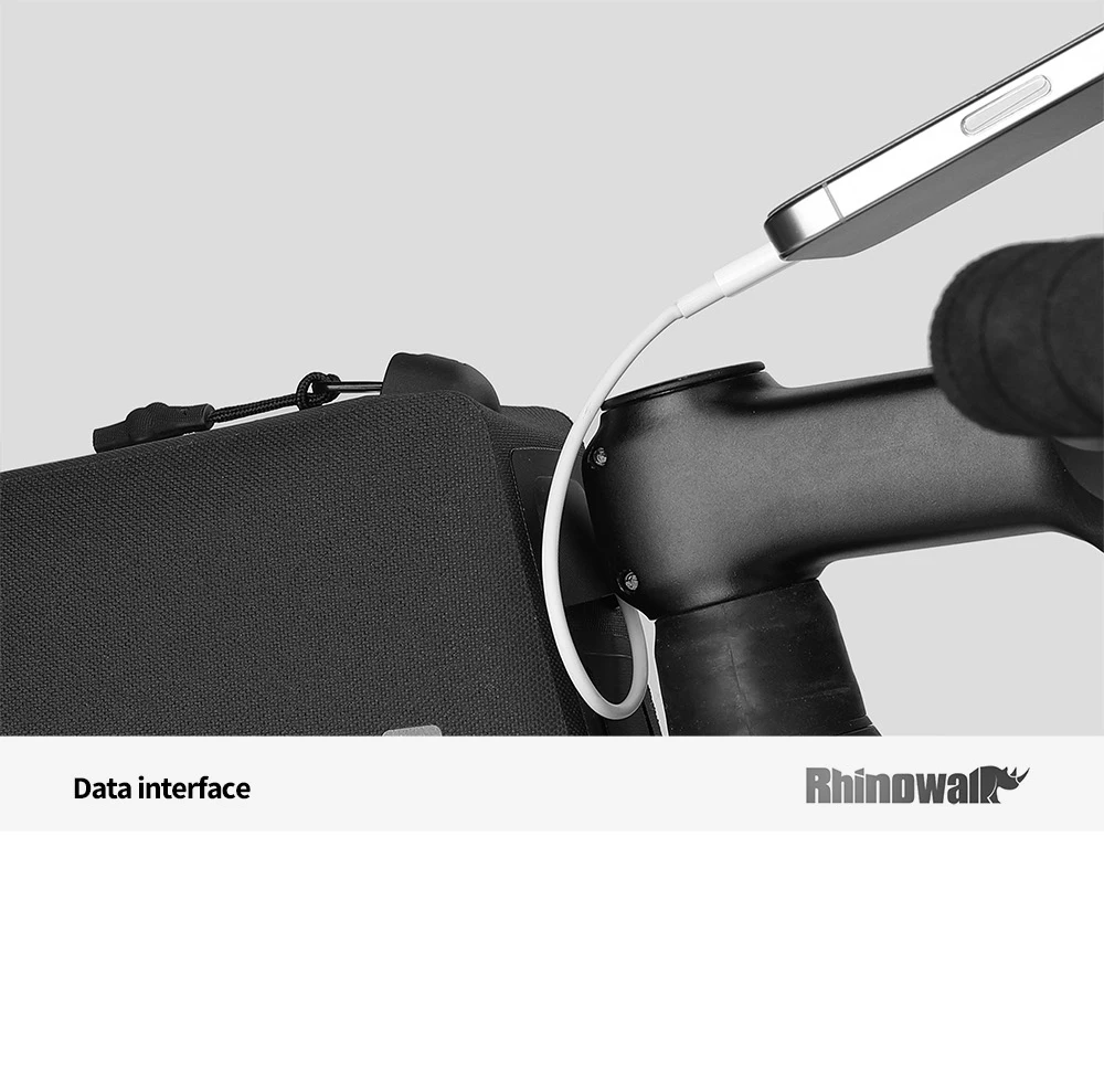 Rhinowalk Fahrrad-Oberrohrtasche, wasserdicht, 1L Rahmentasche, Fahrrad-Aufbewahrungstasche, Bikepacking für MTB, Gravel, Handytasche, Zubehör – Detail 9