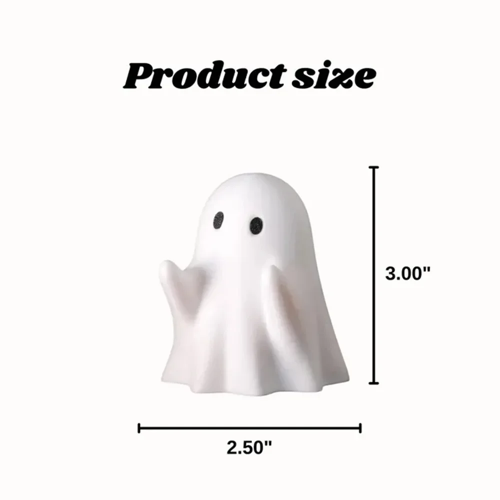 1PC Ghost Pen Holder - Cute Resin Desktop Organizer for Office & Home, Halloween Decor Creative Gift  Desk Decoration Home Decor
