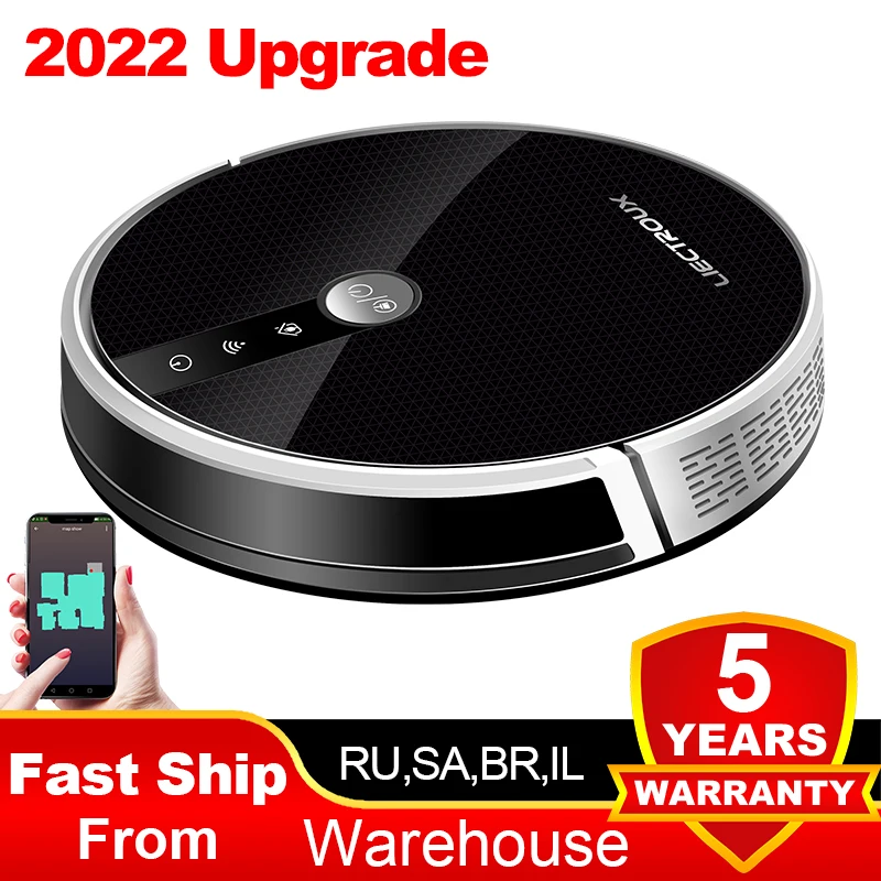 مكنسة كهربائية LIECTROUX C30B روبوت ، تقنية ألمانية ، ملاحة خرائط AI