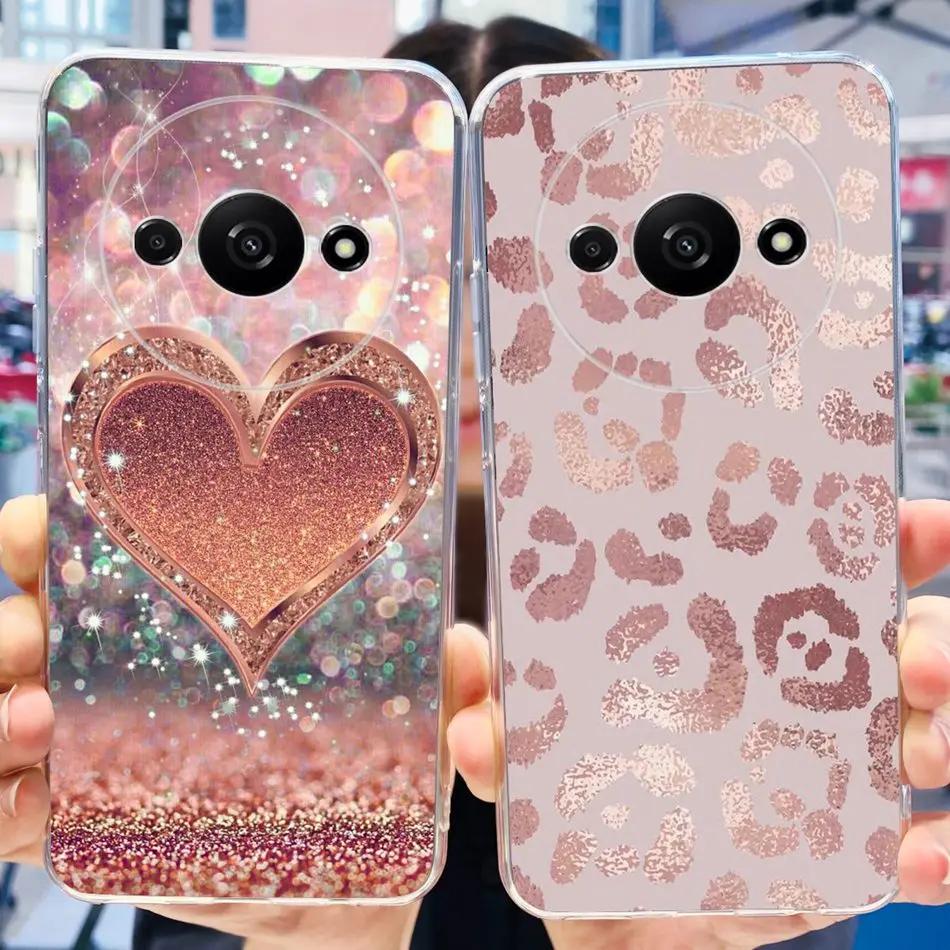 Elegant Printing Soft Silicone Clear TPU Slim Phone Case