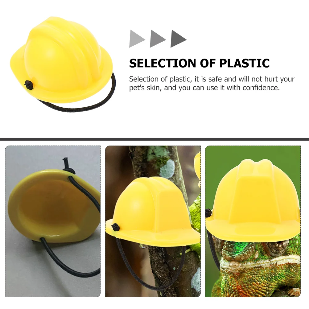 Miniature Safety Hat Lizard Hard Reptile Decorative Caps Small Crawl Pet