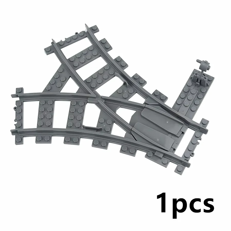 City Train Rail Tracks and Railway Building Block Set - Creative DIY Brick Toys