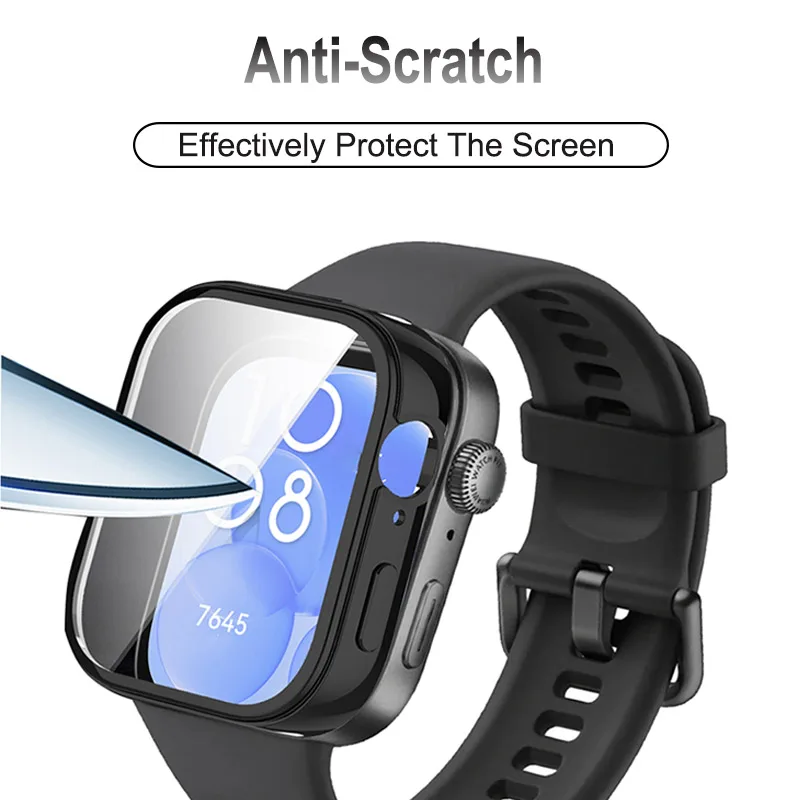 Premium TPU Full Cover Case & Screen Protector for Huawei Watch Fit 3 - Soft Bumper Shell Protection