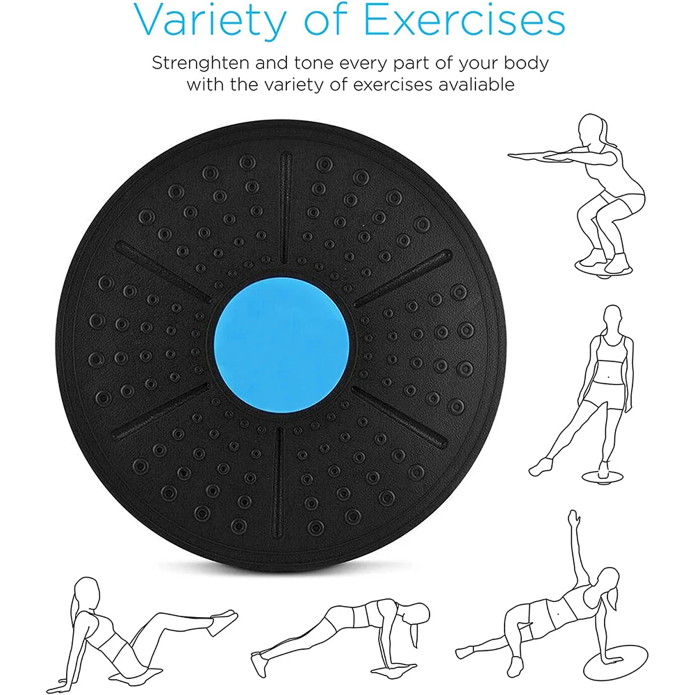 Yoga Balance Board Disc Round Waist Twister 360 Degree Rotation Exerciser Fitness Equipment Children Adult Waist Twisting Plate