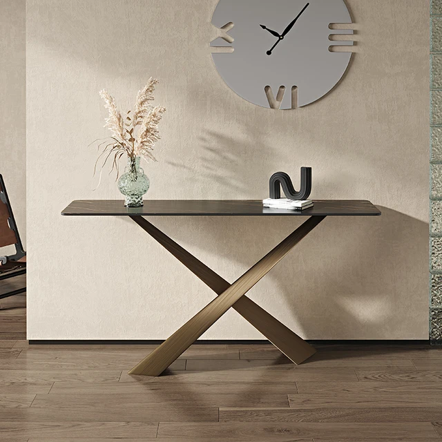 Tables Console minimalistes italiennes couloir entrée salon Tables Console de luxe luxe Unique Mesa Console meubles maison 1