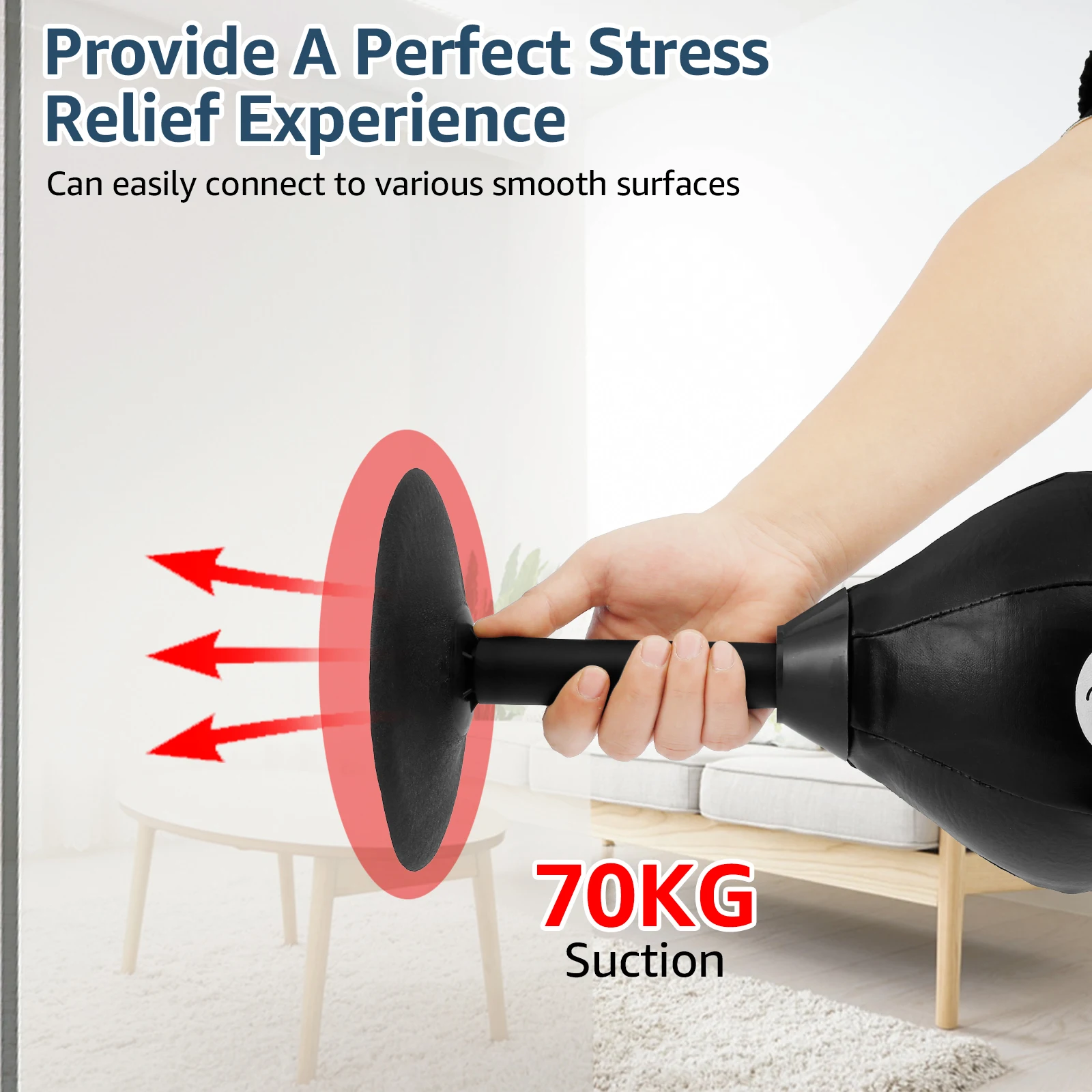 Aputue Desktop Punching Bag With Stand, Heavy Duty Stress Relief Ball...