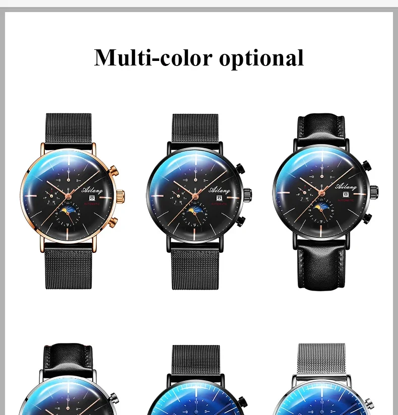 Männer AILANG Uhr Top Design Marke Automatische Uhr Männer Mechanische Taucher Uhren männer Diesel Uhr Minimalistischen männlichen Minimalismus – Detail 13