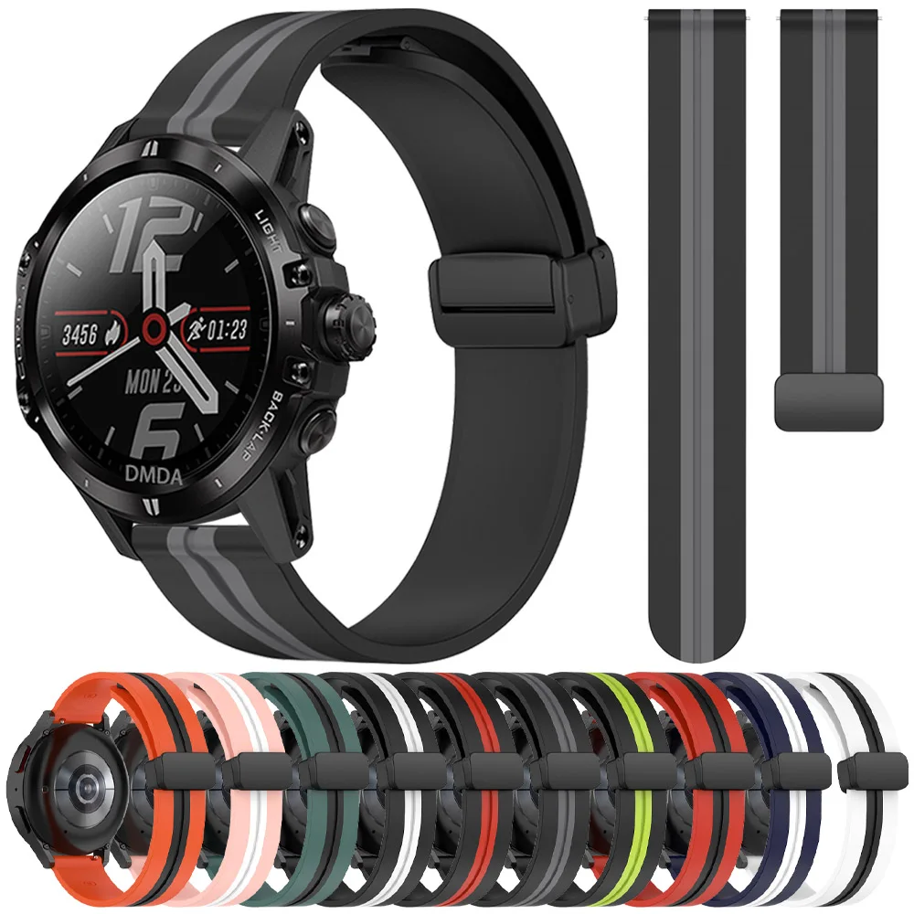 Correa de silicona deportiva con hebilla magnética para COROS PACE 2