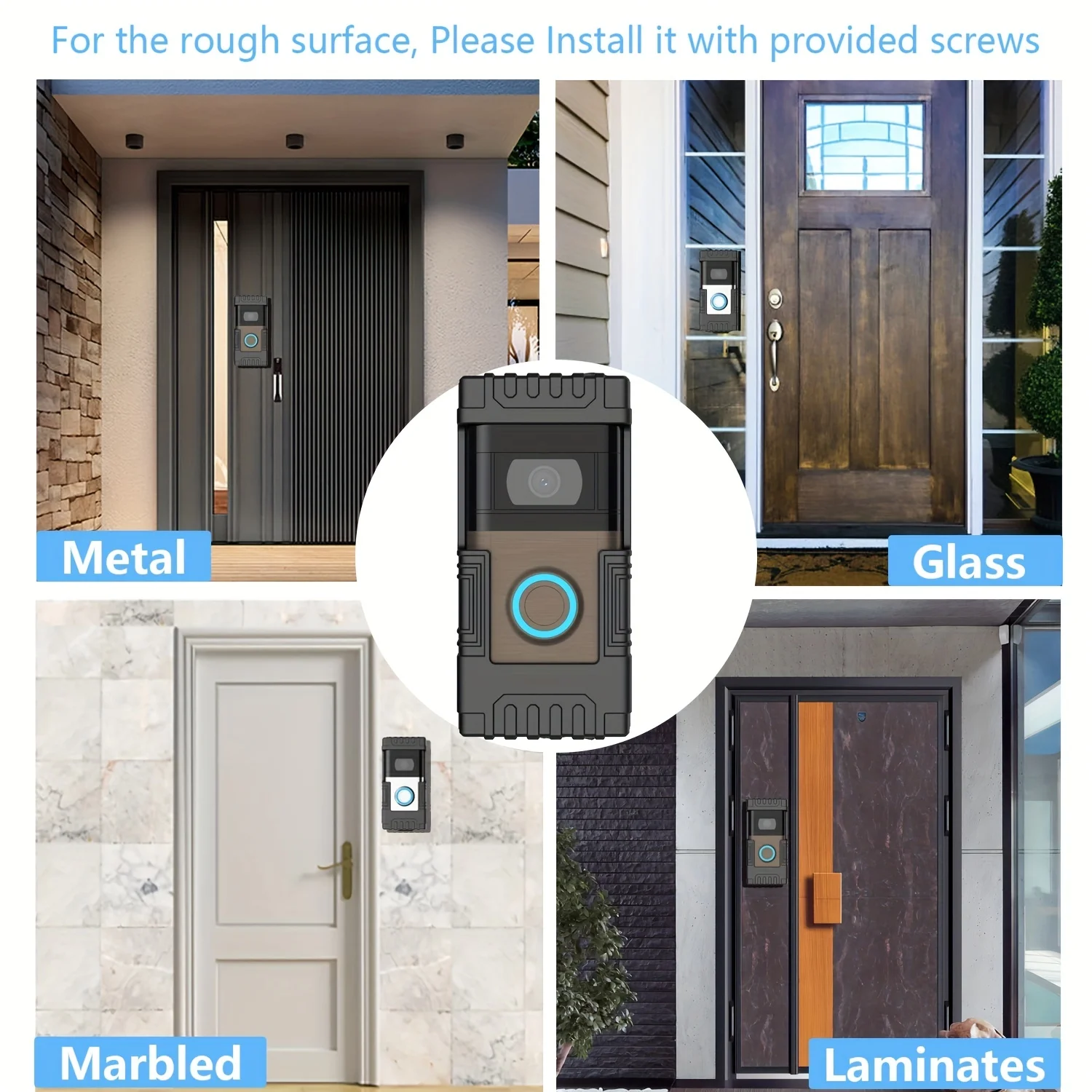 Suitable For Ring Video Doorbell visual doorbell bracket angle adjustable doorbell protective case anti-theft bracket