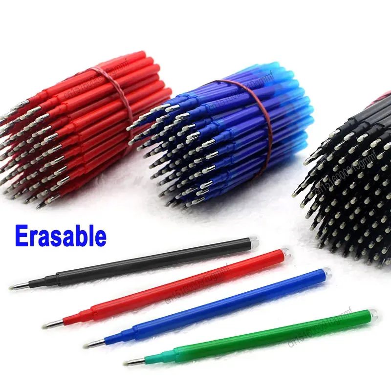 5Pcs/30Pcs Erasable Gel Pen Refill 0.7mm Replacement Office School Writing Stationery Accessory 8 Color Ink Washable Handle Rods office school 0 5mm erasable gel pen suit blue black ink refill and pens washable handle rods set writing stationery accessories