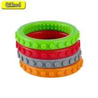 Sensory Chew Wristband Chewy Kids Silicone Biting Circle Teether Toy, Silicone Teether for Children with Autism Teething Toys 1