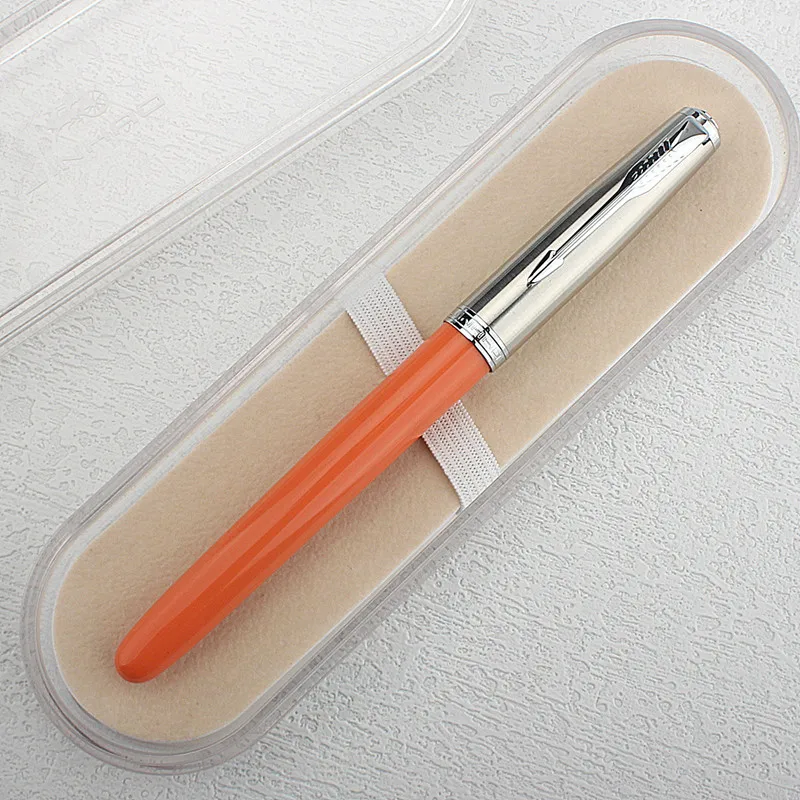Jinhao 학생용 클래식 만년필 실버 캡, 사무실 학교 비즈니스 필기 잉크 펜, 86 송진, EF 0.38mm 펜촉