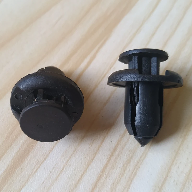 

50 шт. Универсальные пластиковые фиксаторы с отверстием 10 мм, заклепки для бампера, накладные зажимы для крышки двигателя, зажимы для панели Honda Civic Accord